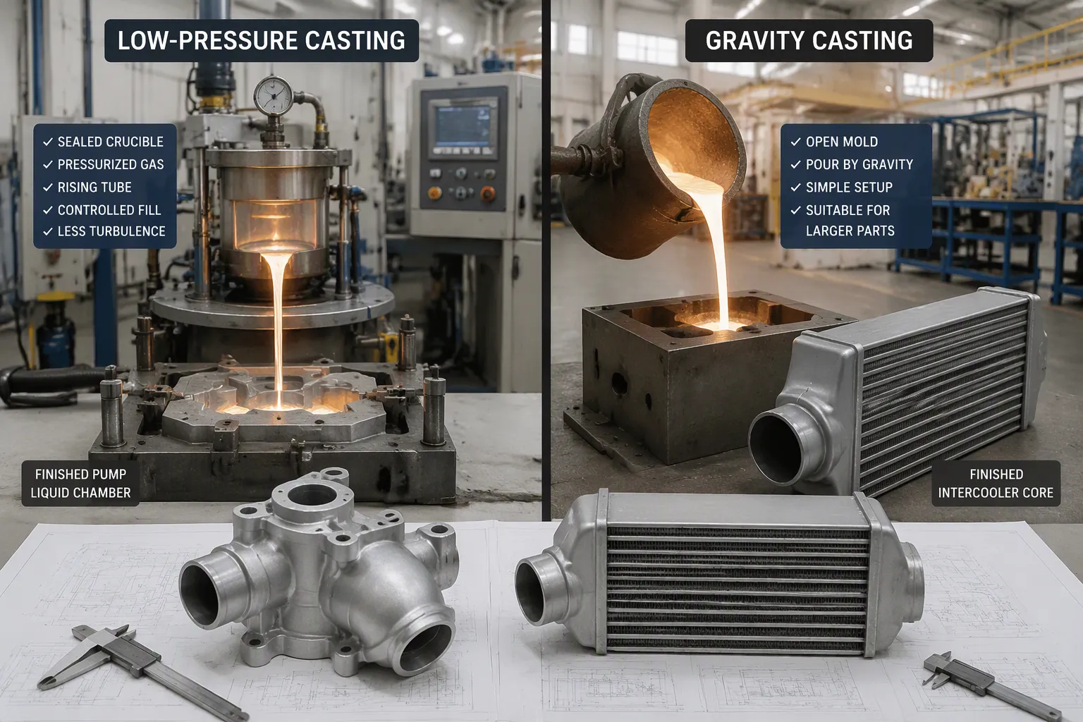 img of Low-Pressure vs Gravity Casting for Pumps & Intercoolers
